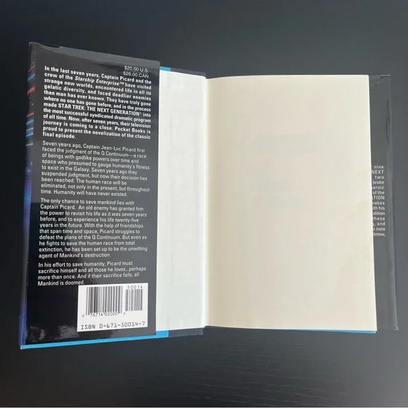 Star Trek Next Generation All Good Things Friedman First Edition 1994 - Picture 8 of 12